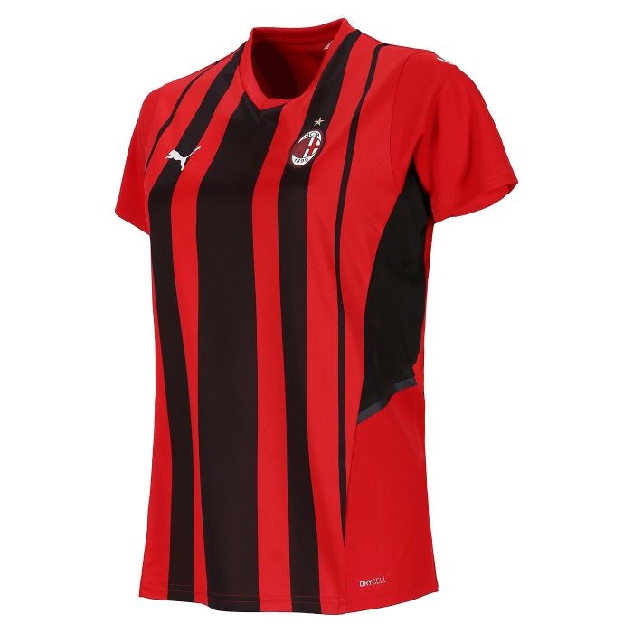 Camiseta AC Milan Primera Equipación Mujer 2021-2022 Rojo